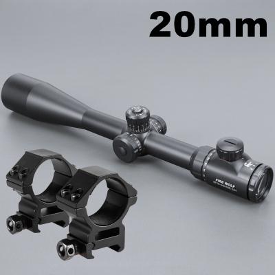 10-40x50 Long Range Riflescope showcasing its sleek design and etched glass reticle, ideal for precision shooting.