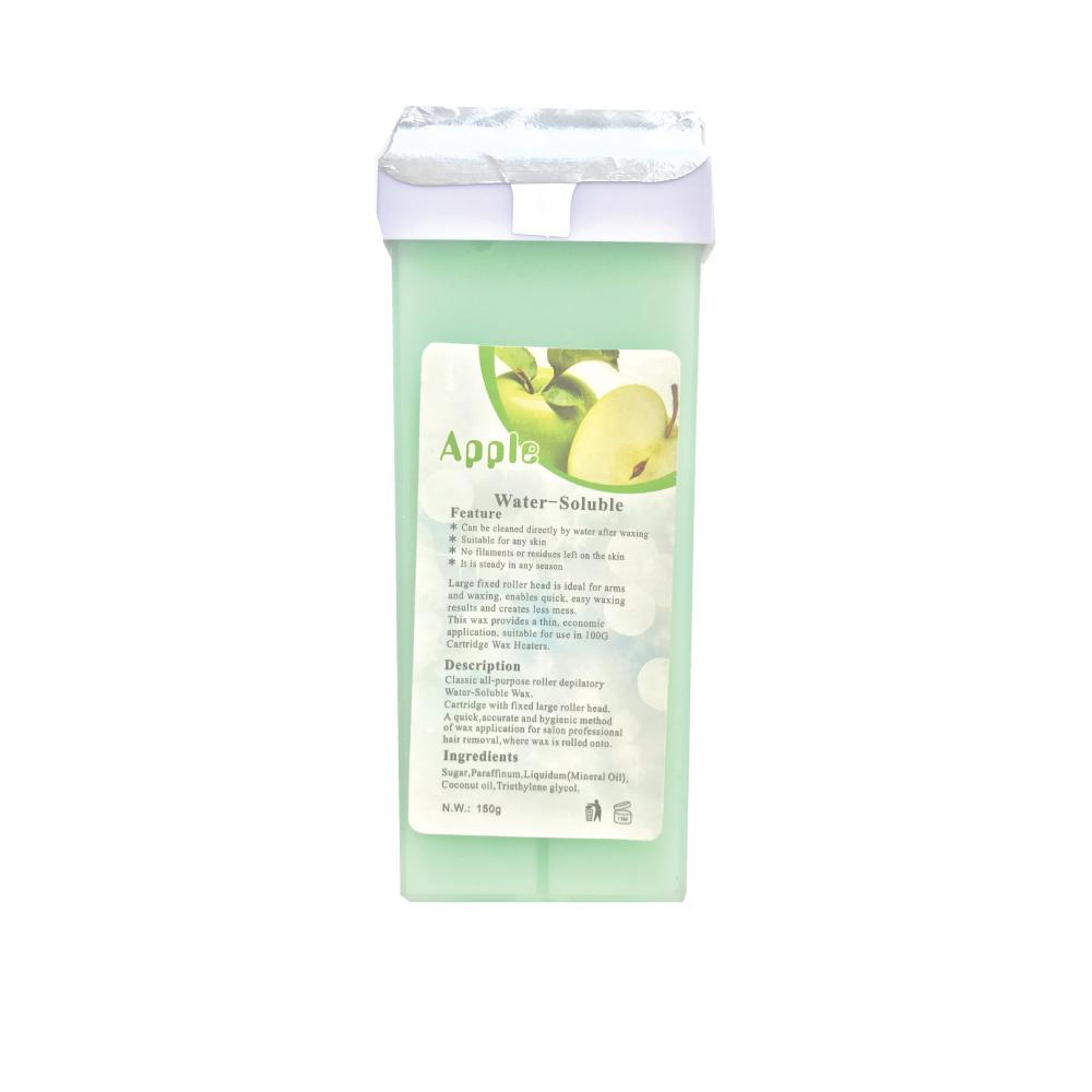 100g Roll On Wax Cartridge with Coconut Oil for hair removal, featuring a large roller head for easy application.