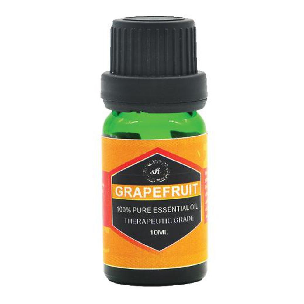 A collection of 10ml essential oil bottles in various scents, including lavender and peppermint, displayed in an elegant arrangement.