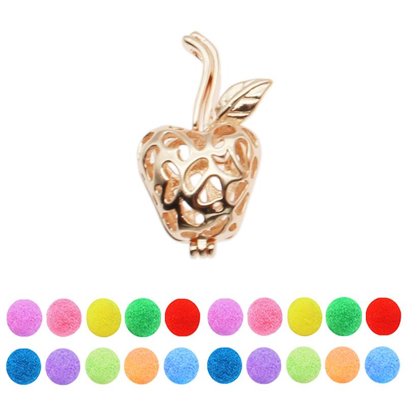 10pcs Classic Rose Gold Mixed Pearl Cage Locket Pendants for aromatherapy, showcasing elegant design and versatility.