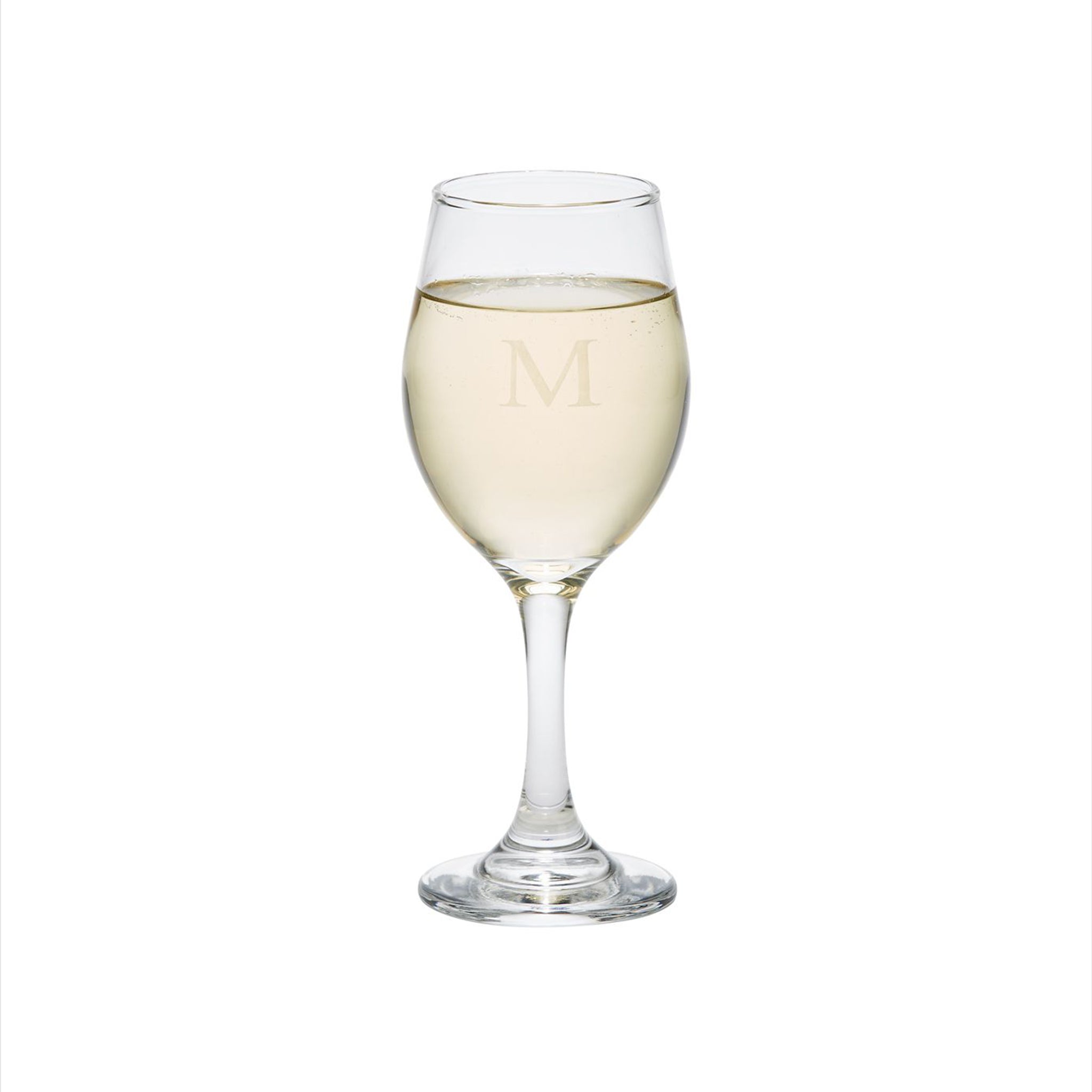 Set of 12 elegant glass goblets, each 8 inches tall and holding 11 ounces, perfect for various beverages.