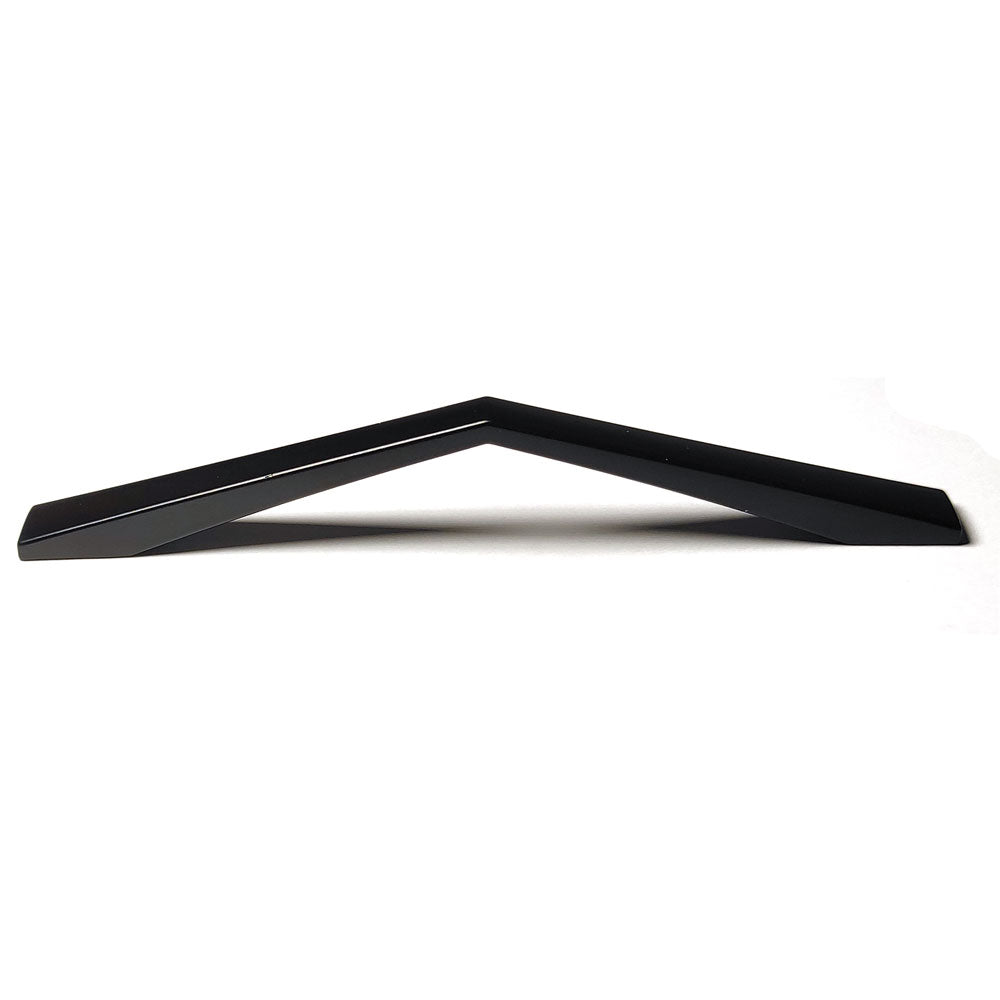 128MM Black Zinc Alloy Kitchen Cabinet Drawer Handle Pulls with modern design and laser edging detail.