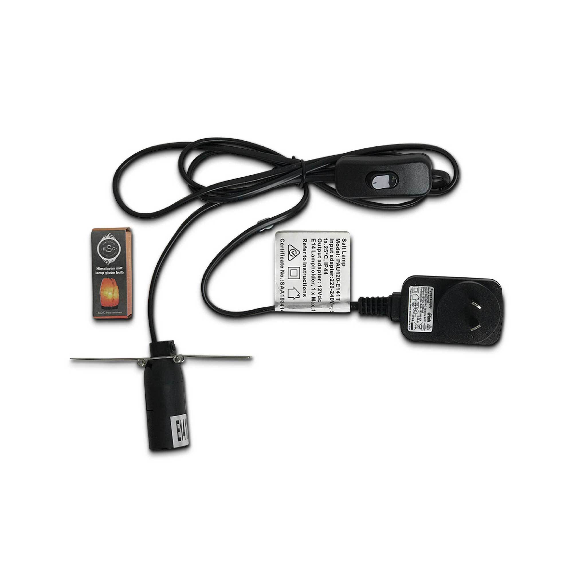 A beautifully shaped Himalayan white salt lamp glowing softly, showcasing its natural rock salt texture and wooden base.