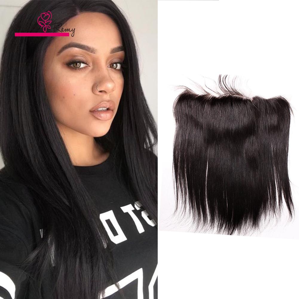 13x4 Ear to Ear Lace Frontal Brazilian Virgin Hair Piece, showcasing silky straight texture and natural color.