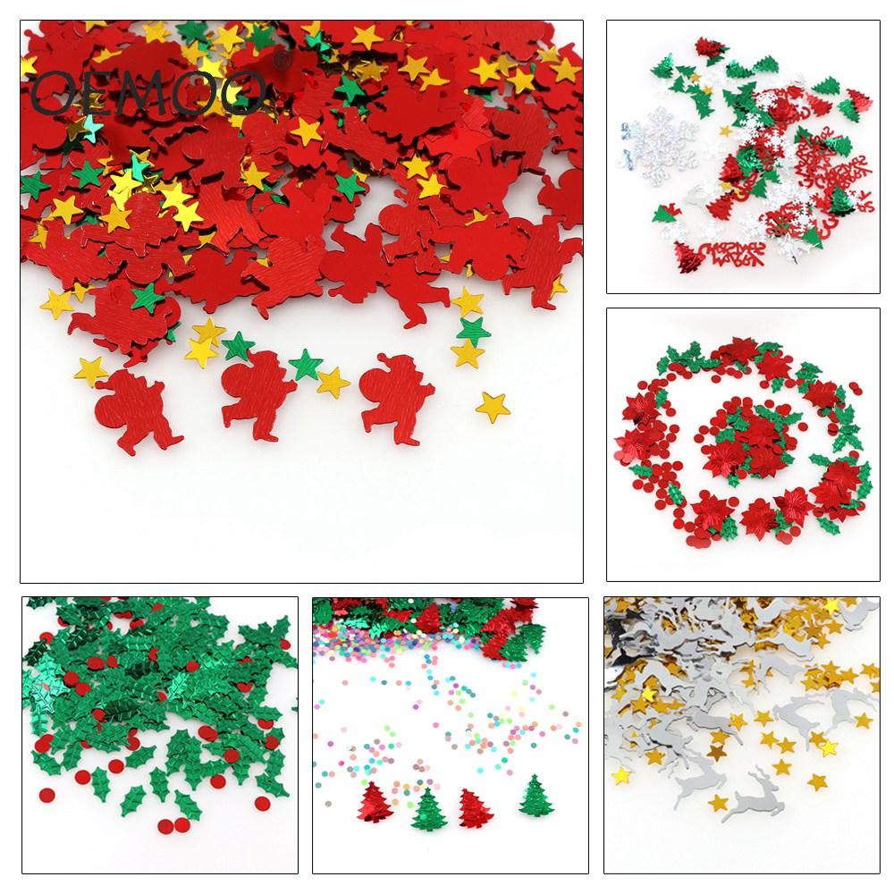 A collection of festive Christmas decorations including snowflakes, Santa Claus, and Sika deer, perfect for holiday crafts and decor.