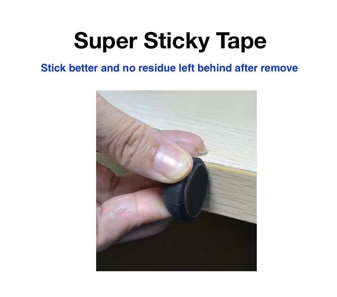 A pack of 16 black cord organizers with various sizes, designed for cable management in home and office settings.