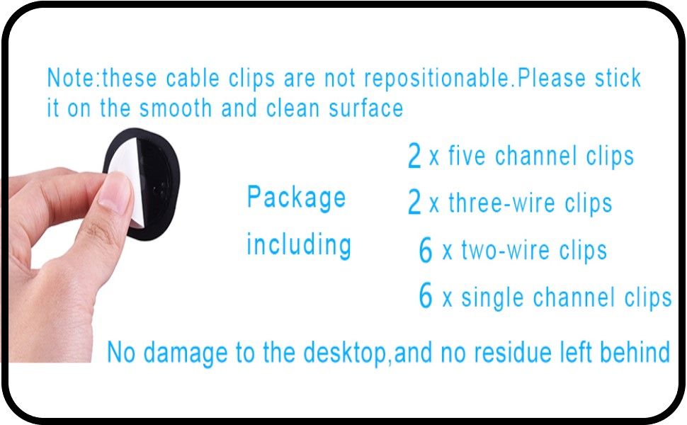 A pack of 16 black cord organizers with various sizes, designed for cable management in home and office settings.
