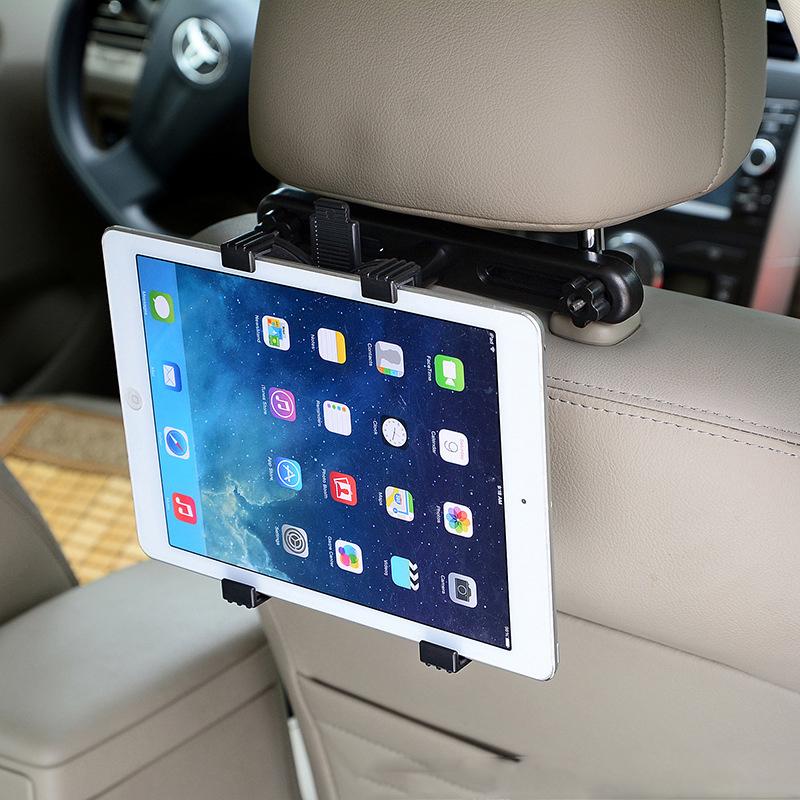 Universal Car Back Seat Tablet PC Stand Holder, designed for 7-11 inch tablets, made of durable ABS material, featuring a luxury fashion shape.