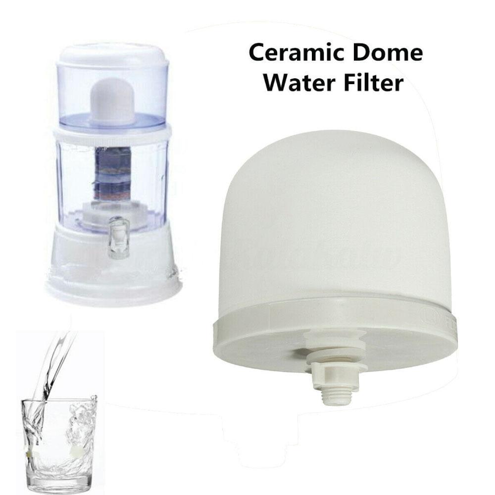 Ceramic Dome Filter Globe Replacement Cartridge designed for 8 Stage Water Filter Purifiers, showcasing its durable ceramic material and precise dimensions.