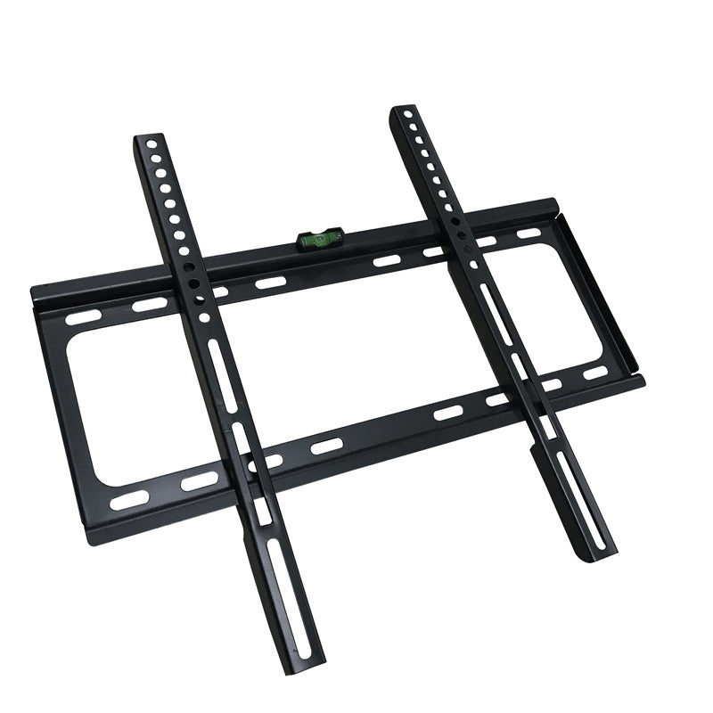 Ultra-slim fixed TV wall mount bracket for 26-55 inch TVs, showcasing its sturdy design and included hardware.