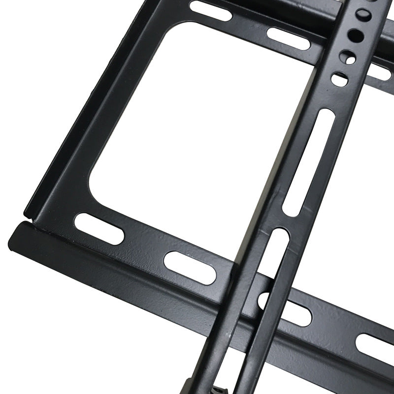 Ultra-slim fixed TV wall mount bracket for 26-55 inch TVs, showcasing its sturdy design and included hardware.