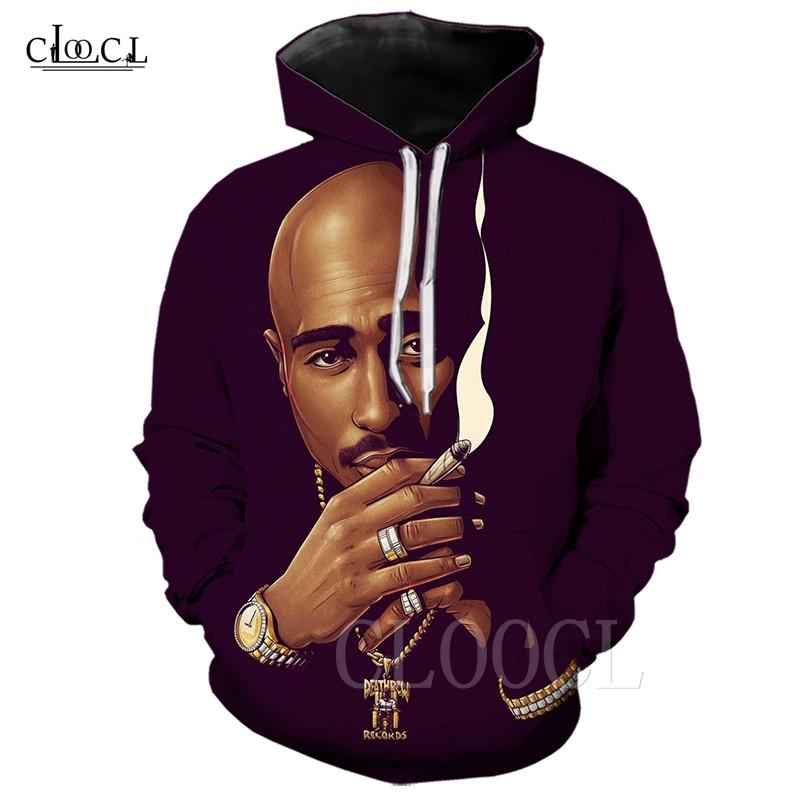 2Pac Tupac Hoodie featuring a vibrant 3D print design, suitable for men and women, perfect for autumn and winter wear.