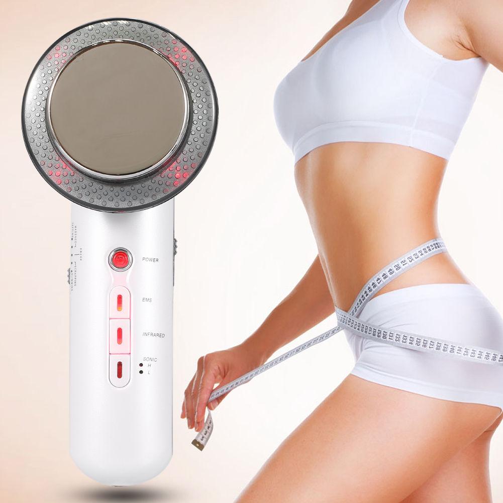 3 in 1 Ultrasound Cavitation Care Face Portable Slim Equipment with EMS, Infrared, and Ultrasonic features for skin tightening and fat reduction.