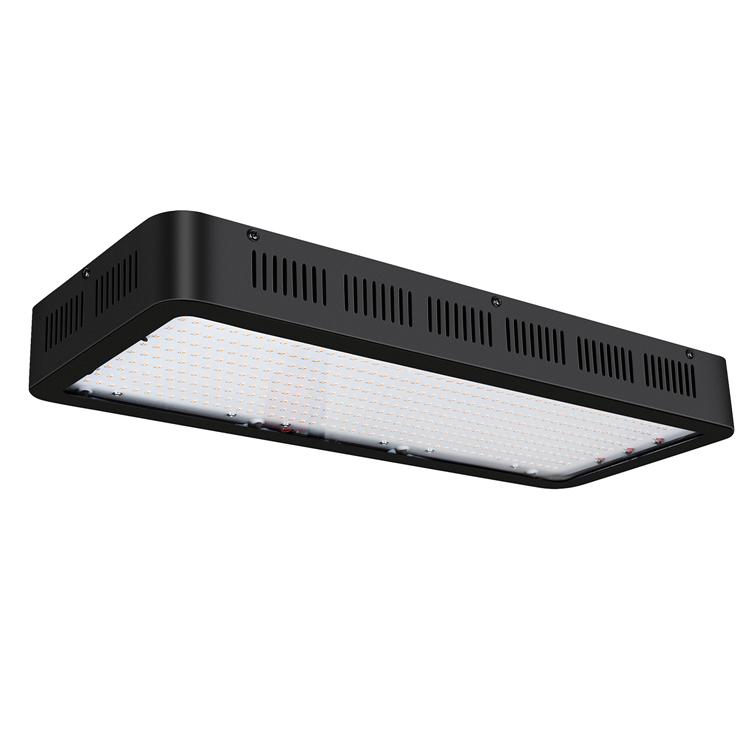 3000W LED Grow Light with full spectrum for indoor plants, featuring a cooling fan system and dimmable settings.