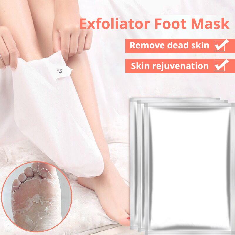 Baby Foot Peeling Renewal Foot Mask package containing 3 packs and 6 pieces of foot masks designed for dead skin removal.