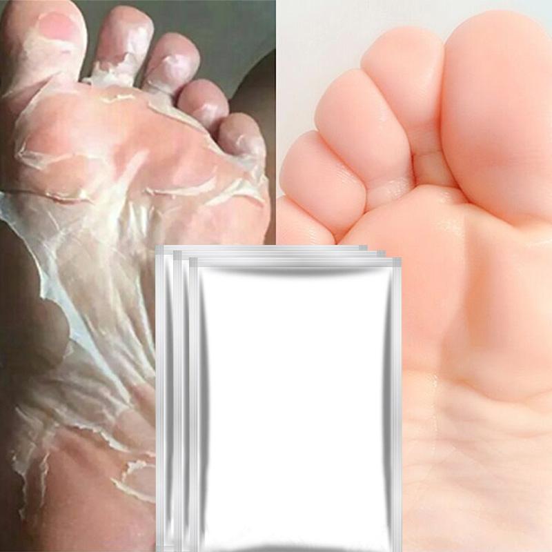 Baby Foot Peeling Renewal Foot Mask package containing 3 packs and 6 pieces of foot masks designed for dead skin removal.