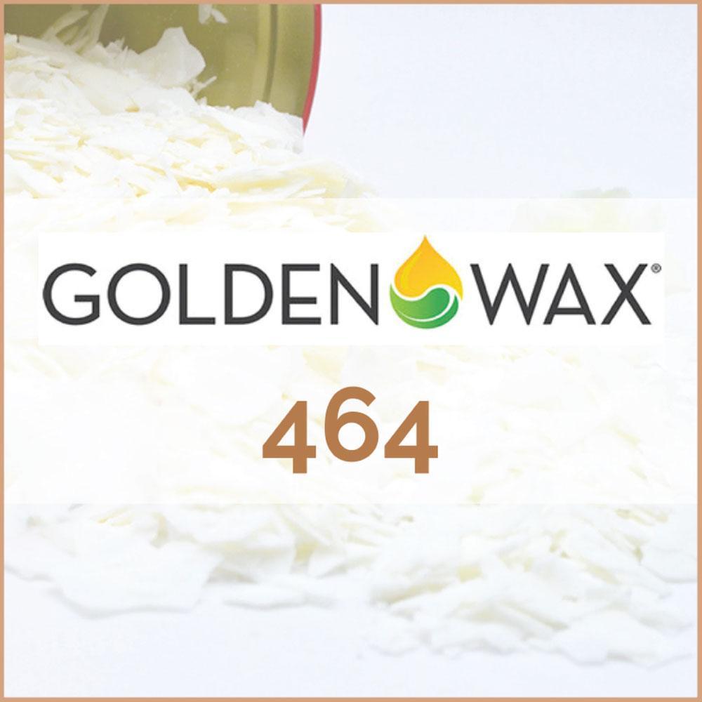 A bucket containing 400g of Golden 464 Soy Wax Flakes, ideal for DIY candle making, showcasing its pure white color and texture.