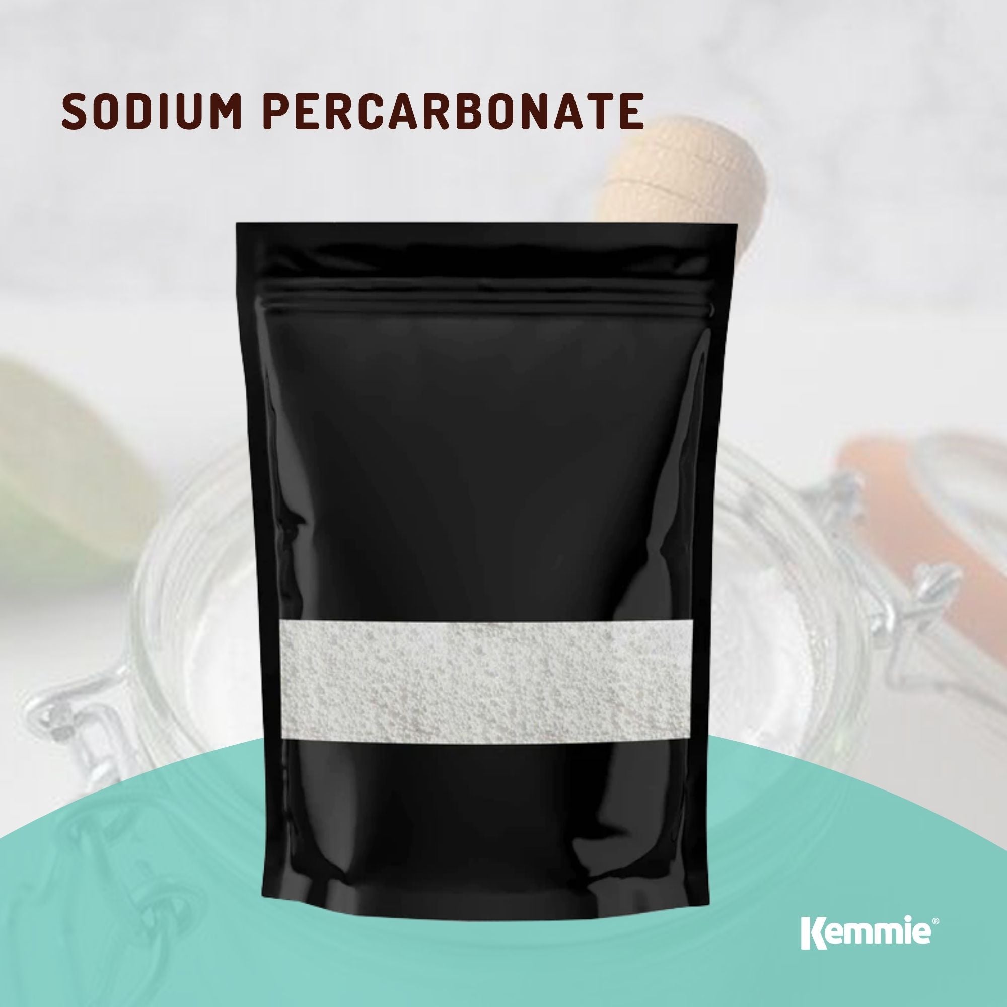 400g Sodium Percarbonate powder in a resealable bag, ideal for eco-friendly laundry cleaning and sanitising.