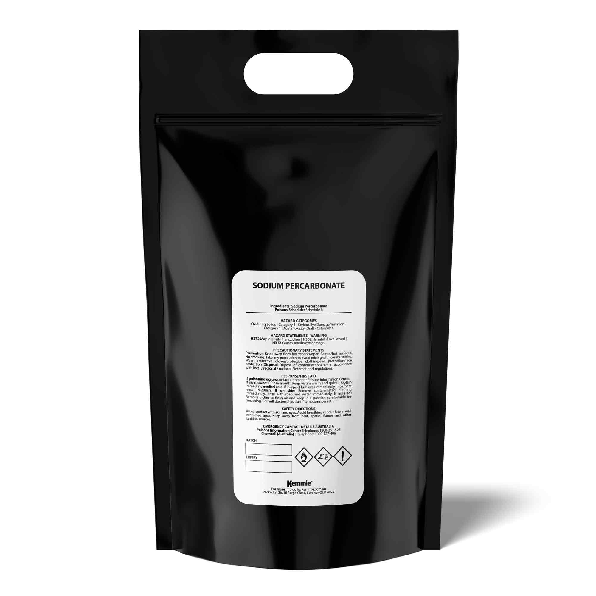 5Kg Sodium Percarbonate in a resealable bucket, a versatile eco-friendly laundry cleaner and sanitiser, ideal for stain removal and deodorising.