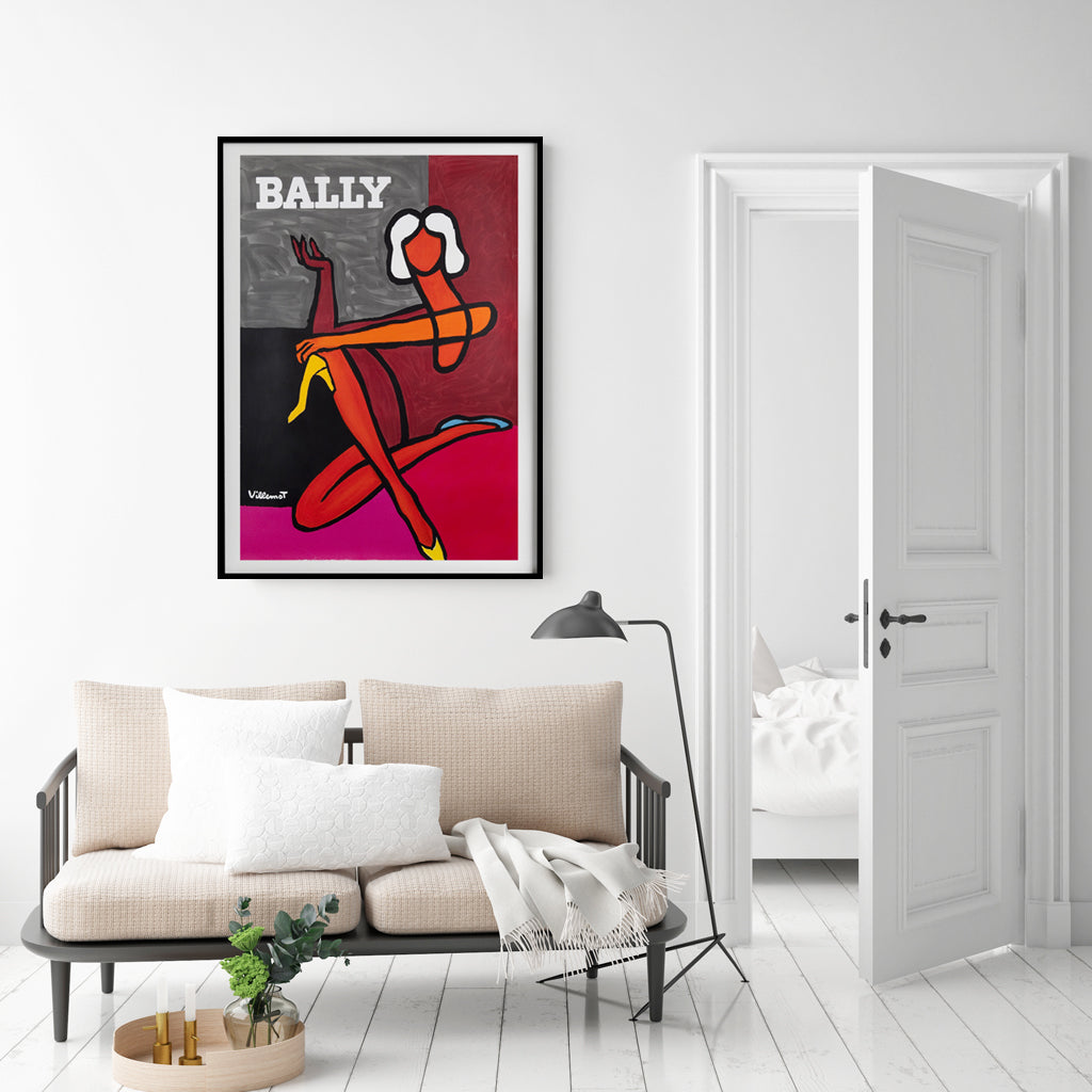 Stylish 70cmx100cm canvas wall art featuring a fashionable woman in a black frame, perfect for home decor.