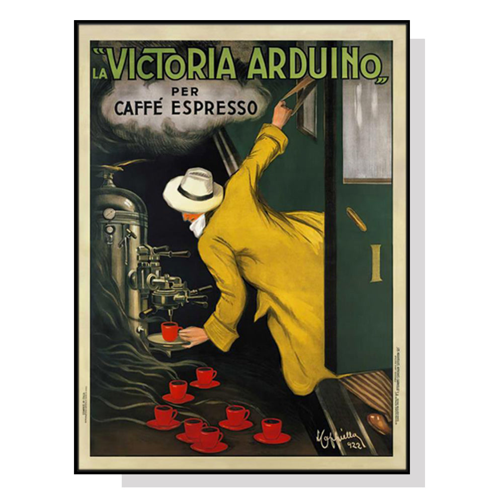 70cmx100cm Victoria Arduino Black Frame Canvas Wall Art showcasing vibrant colors and a floating frame design.