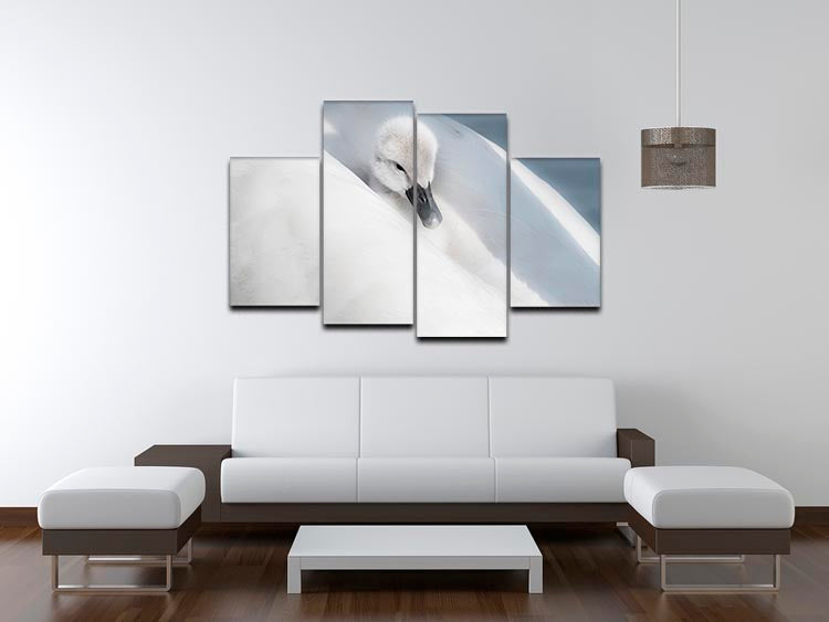 A beautifully arranged 4 Split Panel Canvas artwork showcasing a cohesive image divided into four sections, ideal for modern decor.