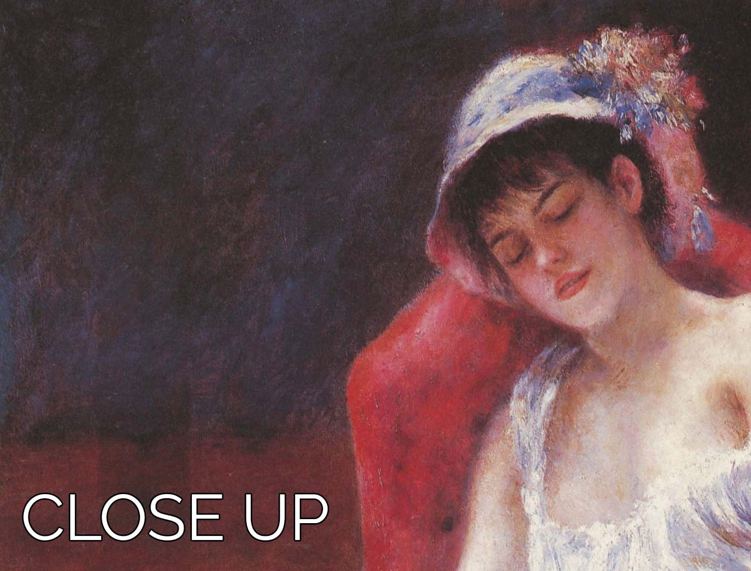 A beautiful 3-panel canvas print featuring Renoir's A Girl Asleep, showcasing serene colors and artistic detail.