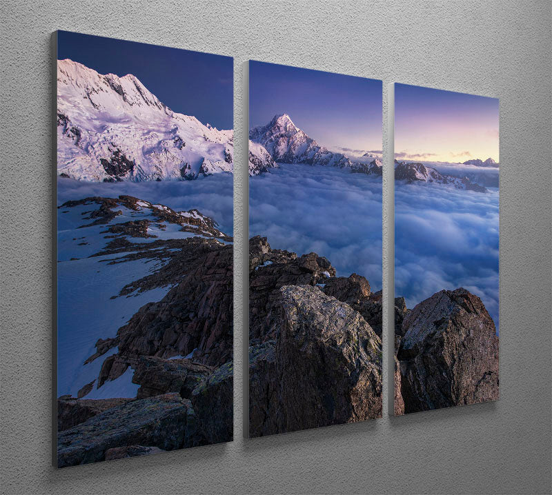 Above The Clouds 3 Split Panel Canvas Print featuring a serene sky design, perfect for enhancing any room's decor.