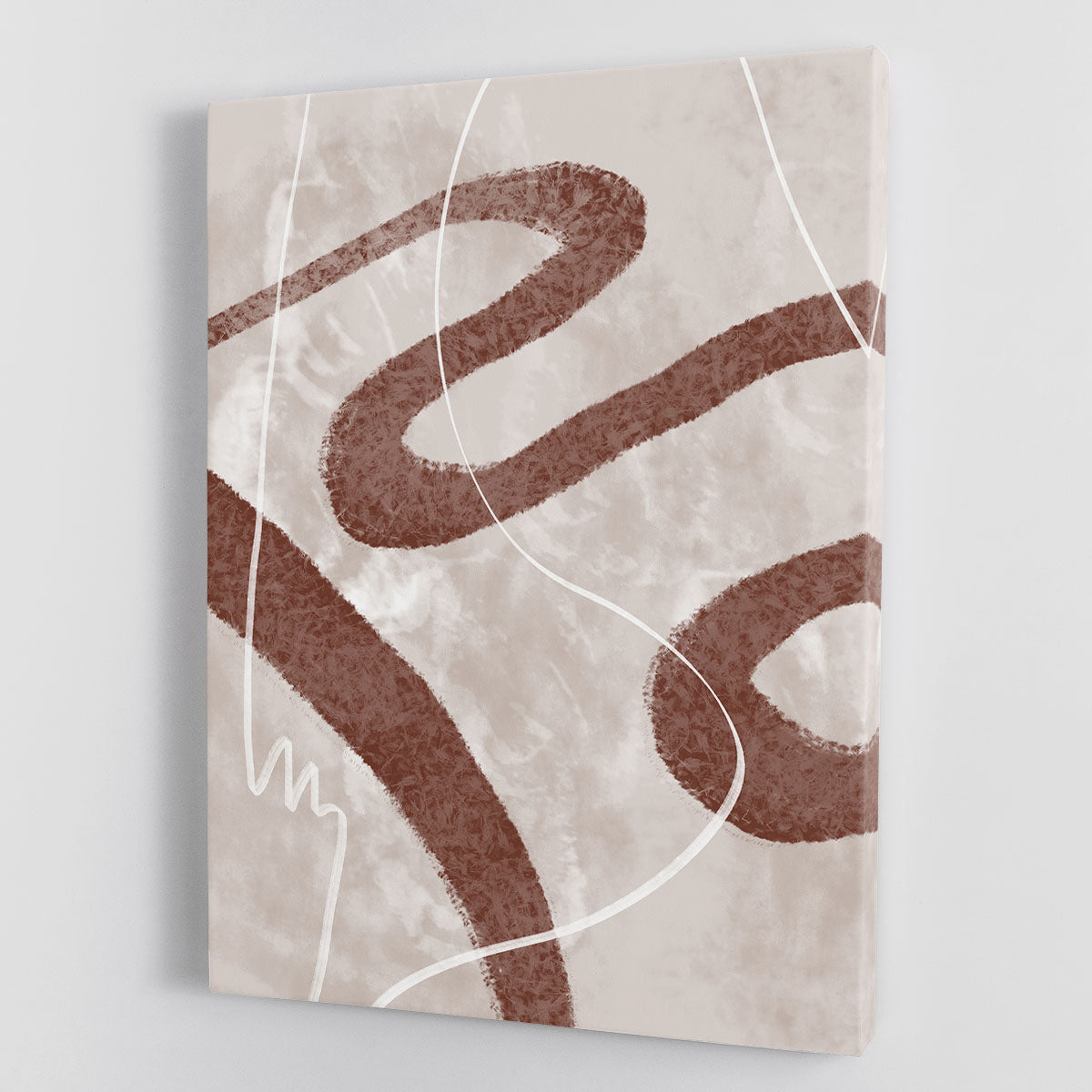 Abstract Fuzz 02 Canvas Print featuring vibrant colors and unique shapes, perfect for modern decor.