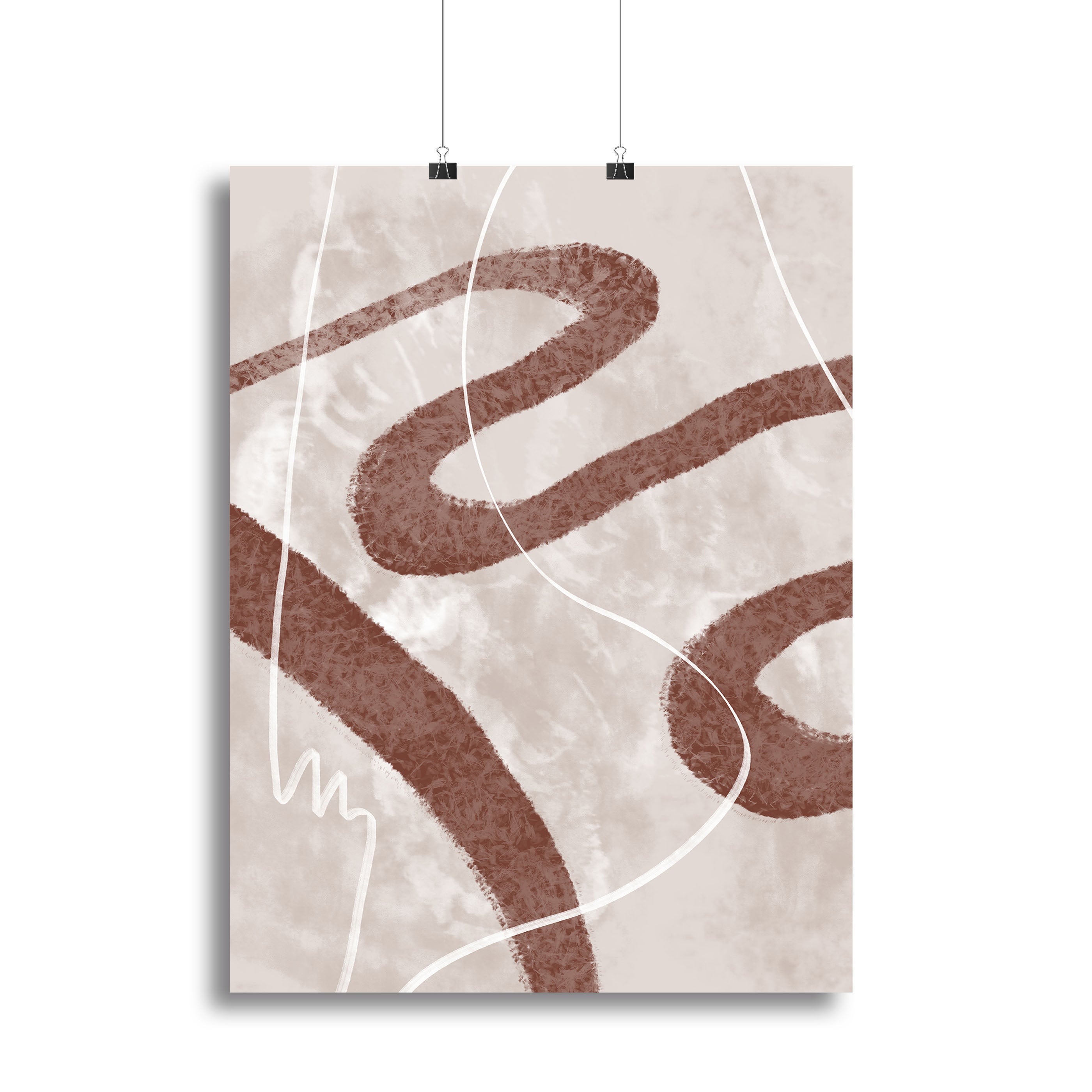 Abstract Fuzz 02 Canvas Print featuring vibrant colors and unique shapes, perfect for modern decor.