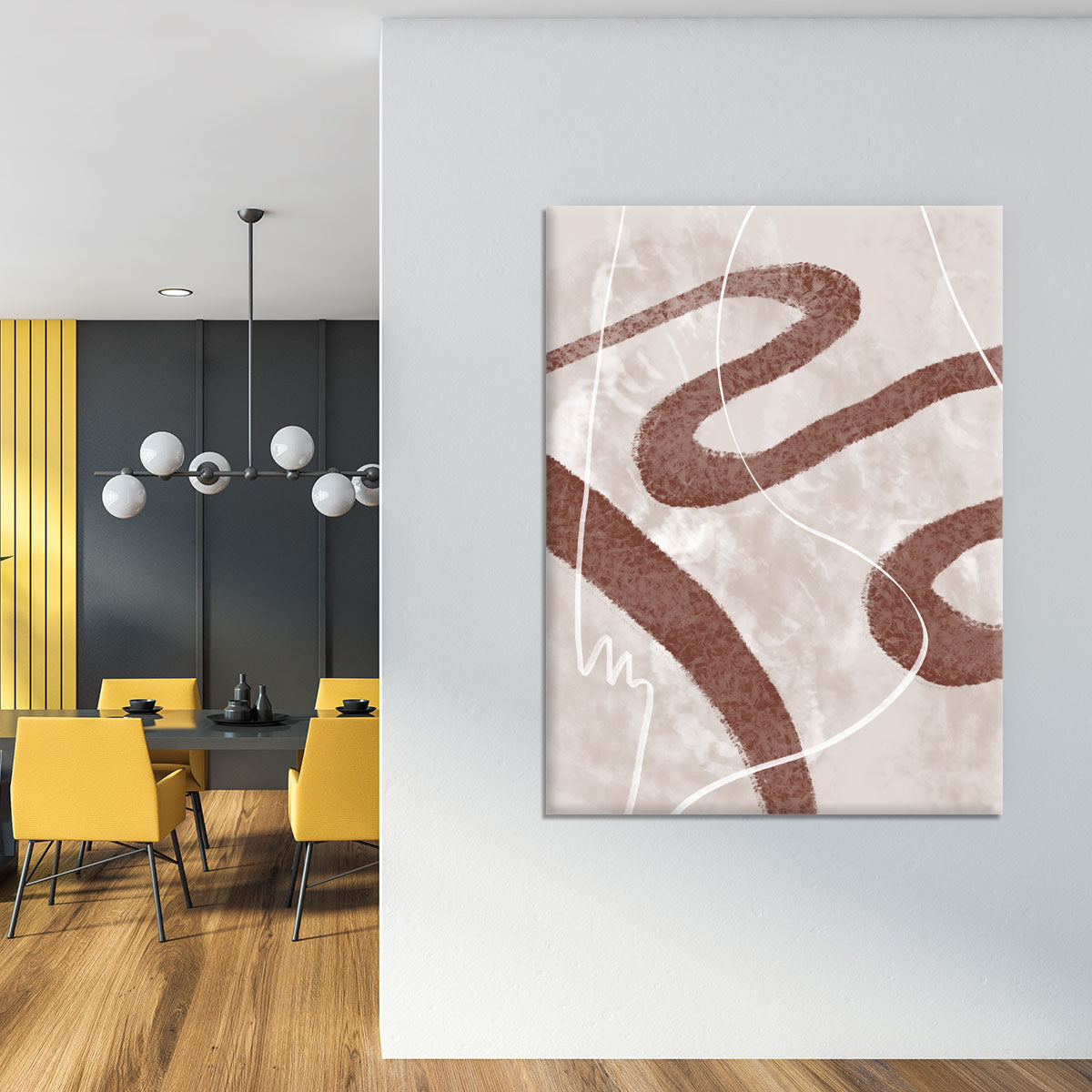 Abstract Fuzz 02 Canvas Print featuring vibrant colors and unique shapes, perfect for modern decor.