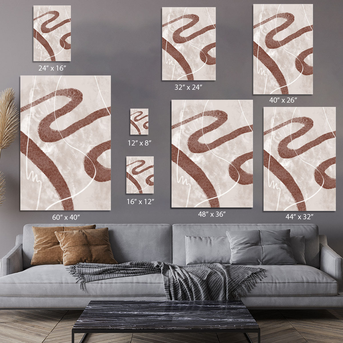 Abstract Fuzz 02 Canvas Print featuring vibrant colors and unique shapes, perfect for modern decor.