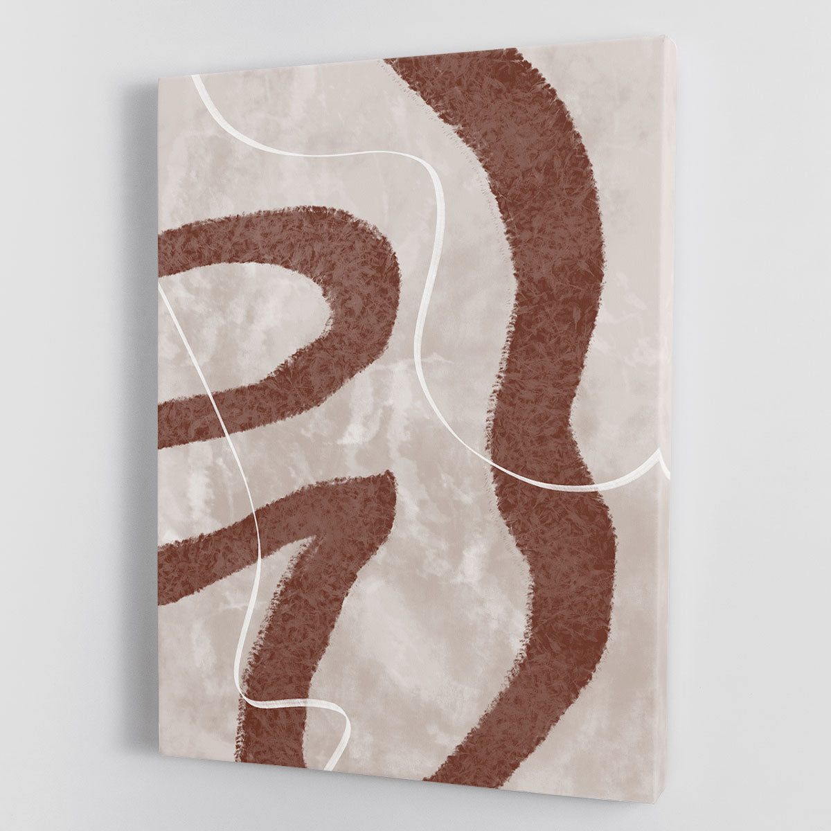 Abstract Fuzz Canvas Print showcasing vibrant colors and dynamic patterns, perfect for modern home decor.