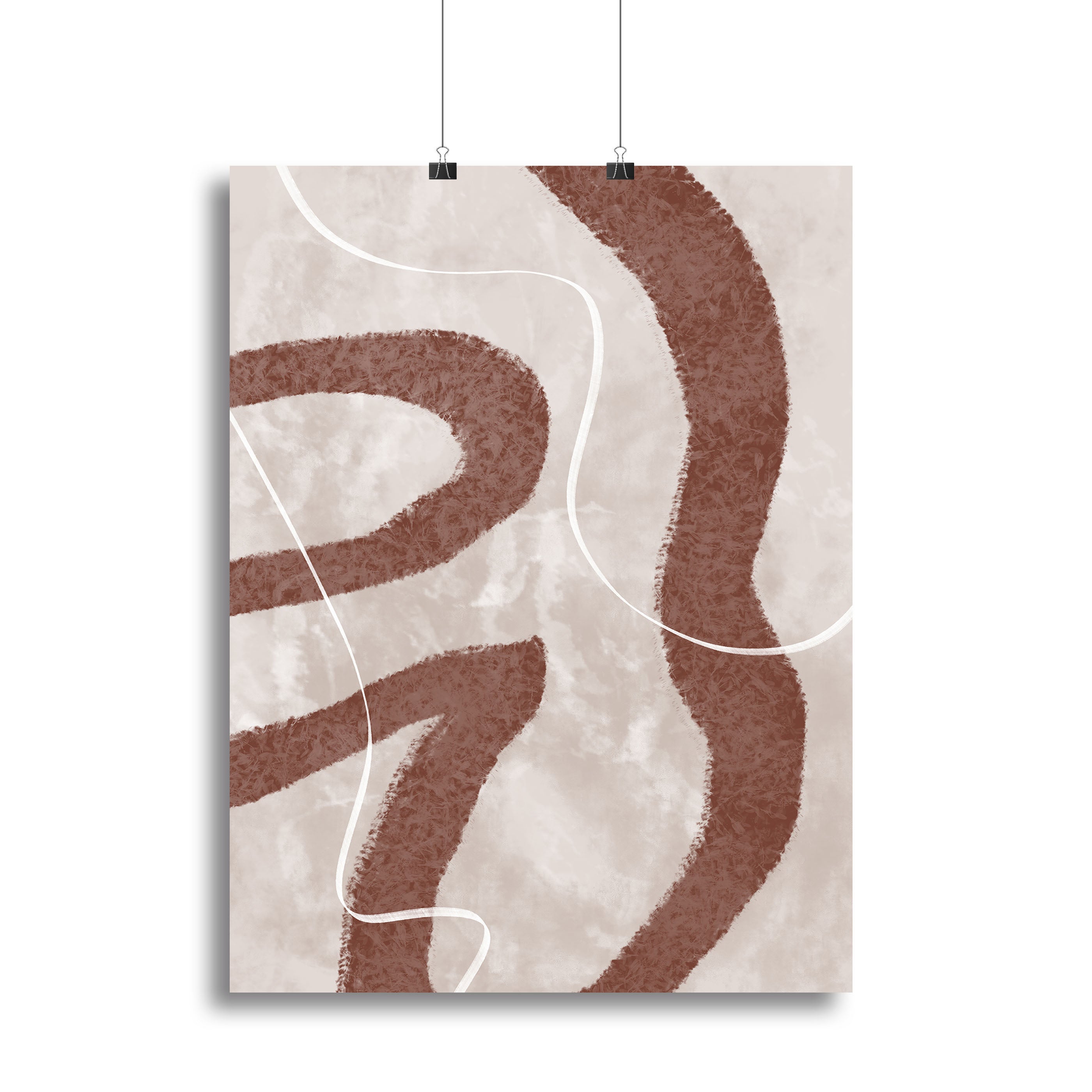 Abstract Fuzz Canvas Print showcasing vibrant colors and dynamic patterns, perfect for modern home decor.