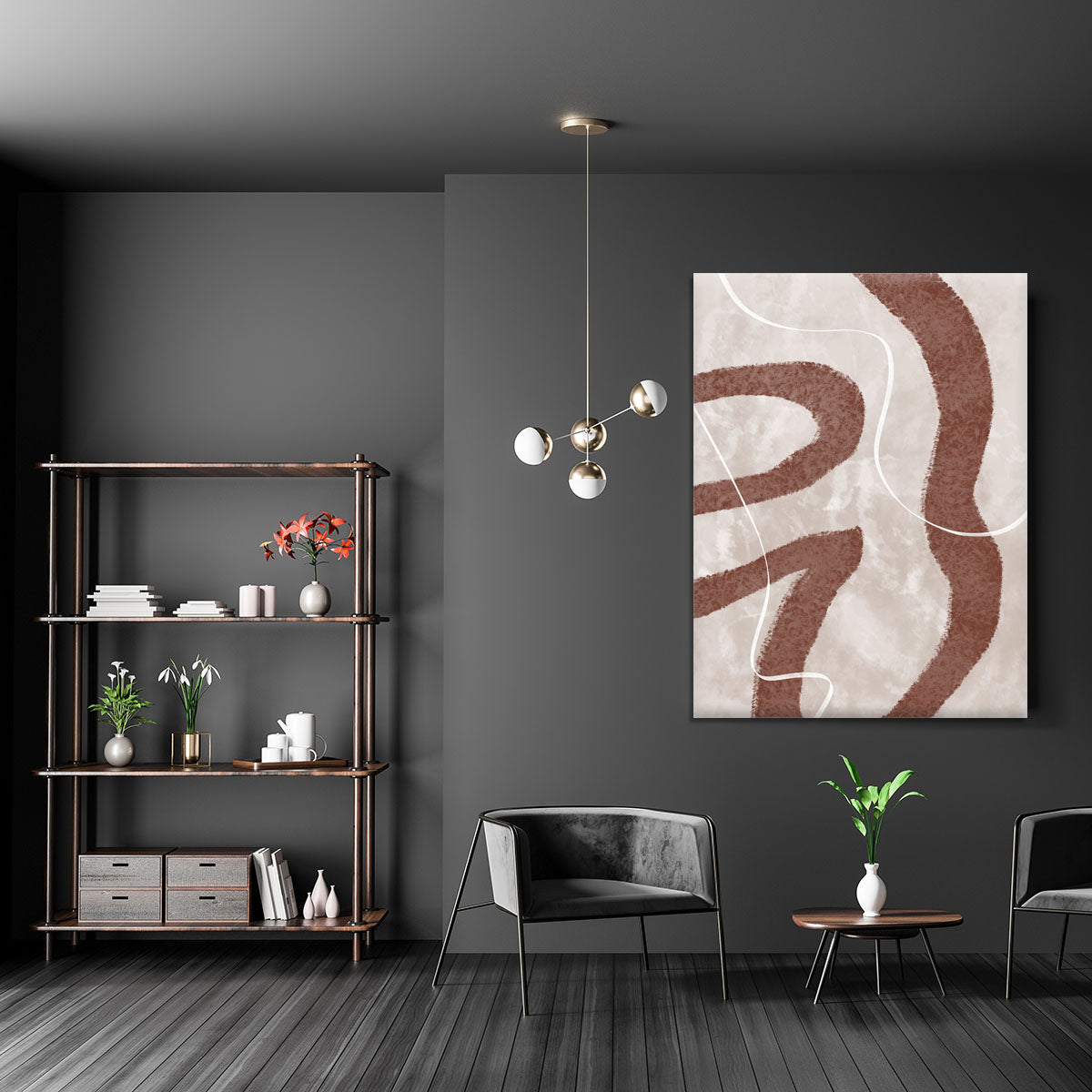 Abstract Fuzz Canvas Print showcasing vibrant colors and dynamic patterns, perfect for modern home decor.