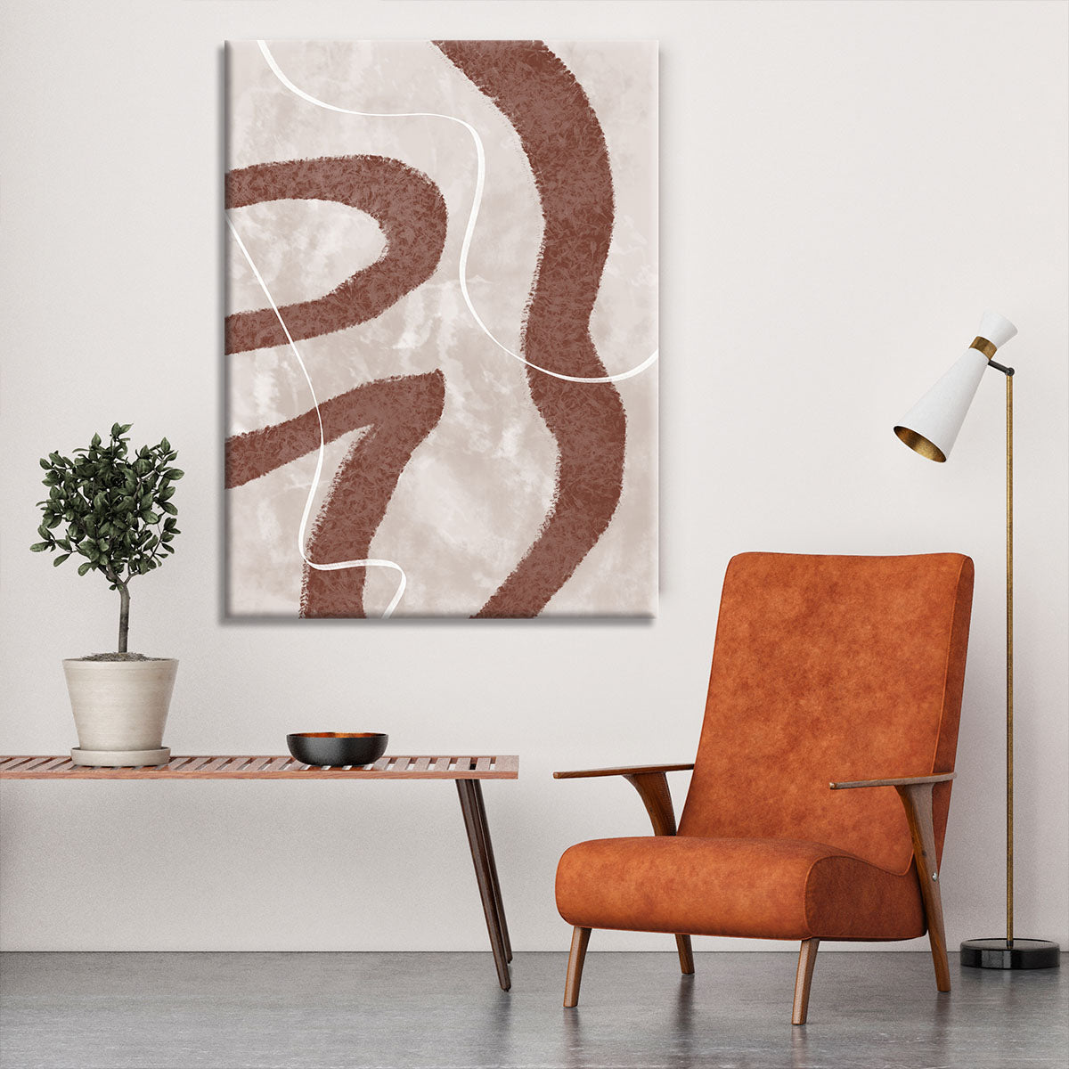 Abstract Fuzz Canvas Print showcasing vibrant colors and dynamic patterns, perfect for modern home decor.