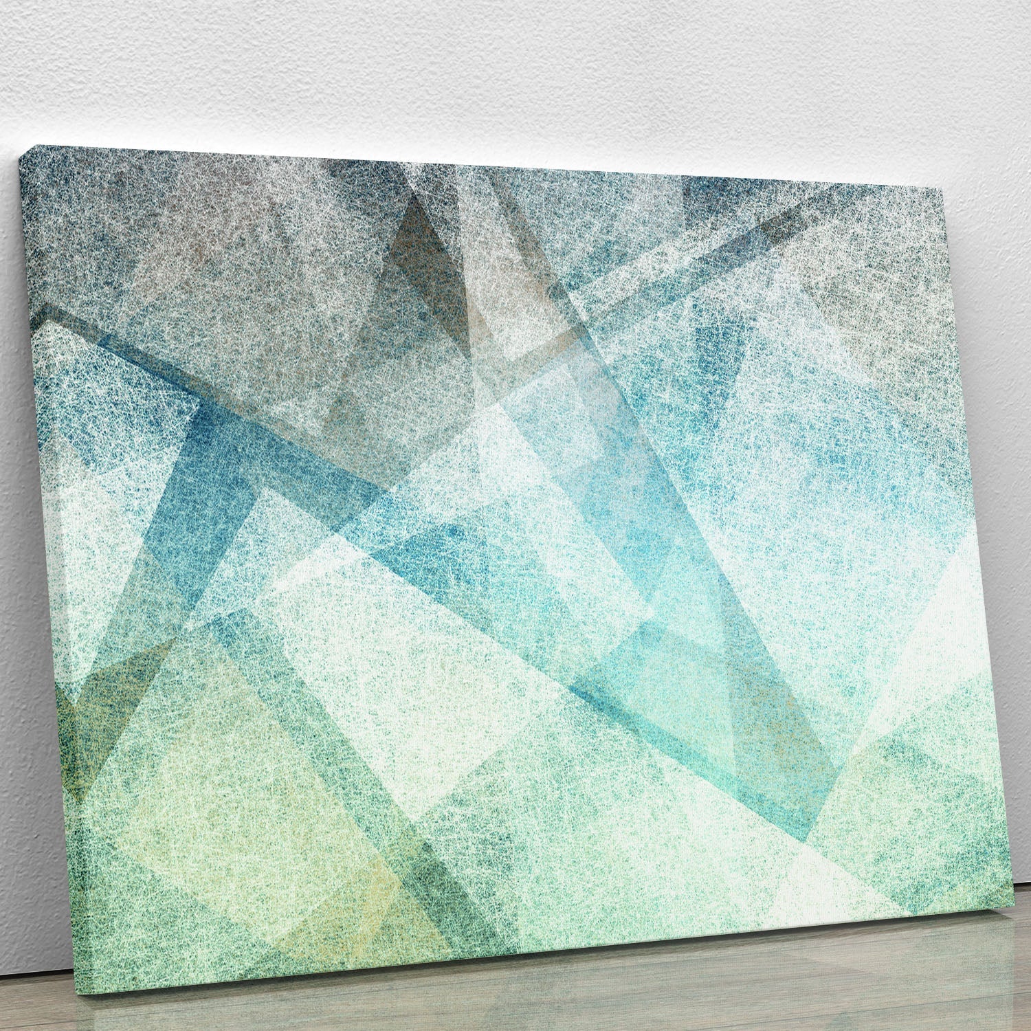 Abstract Paper Geometric Canvas Print featuring vibrant geometric patterns in modern design, perfect for home or office decor.