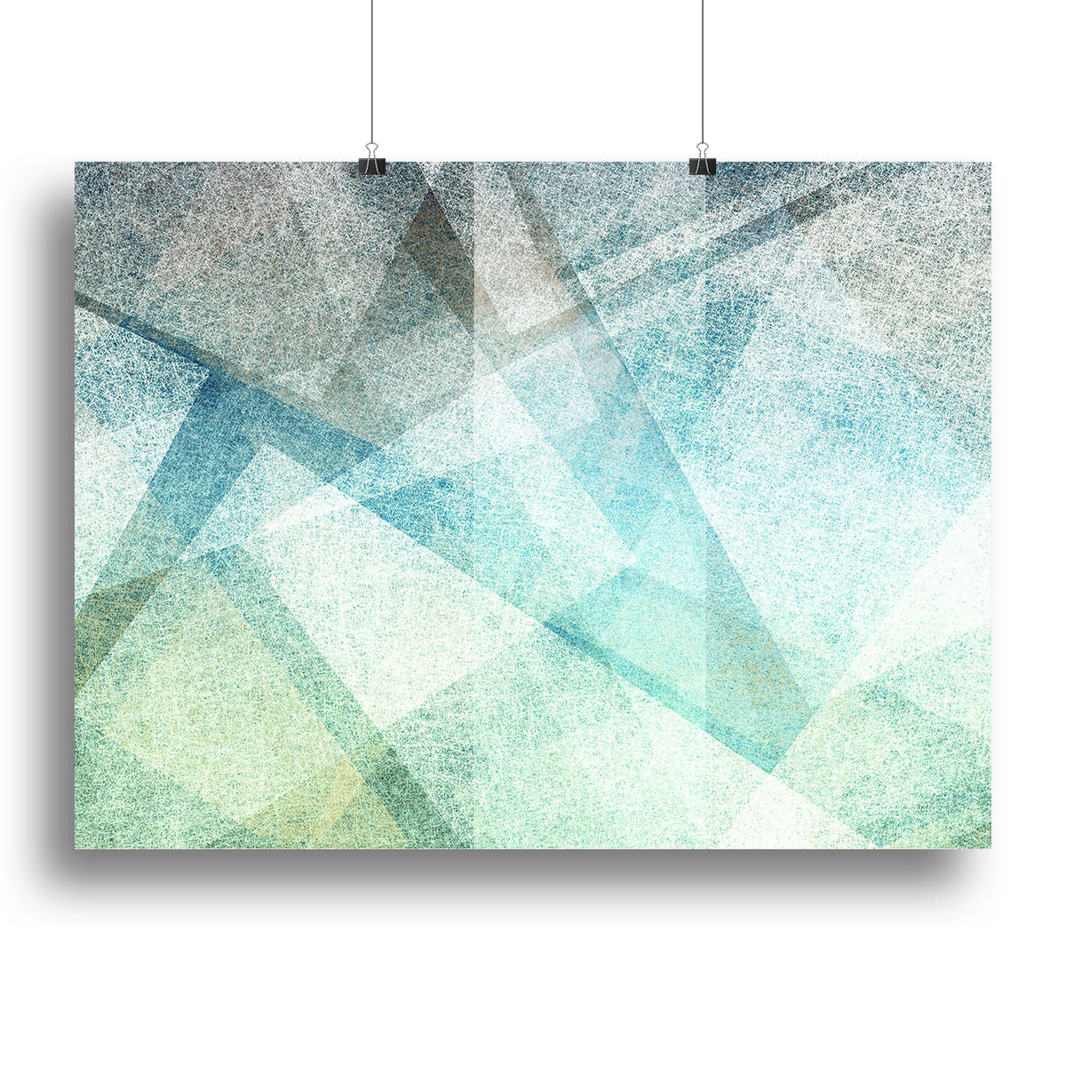 Abstract Paper Geometric Canvas Print featuring vibrant geometric patterns in modern design, perfect for home or office decor.