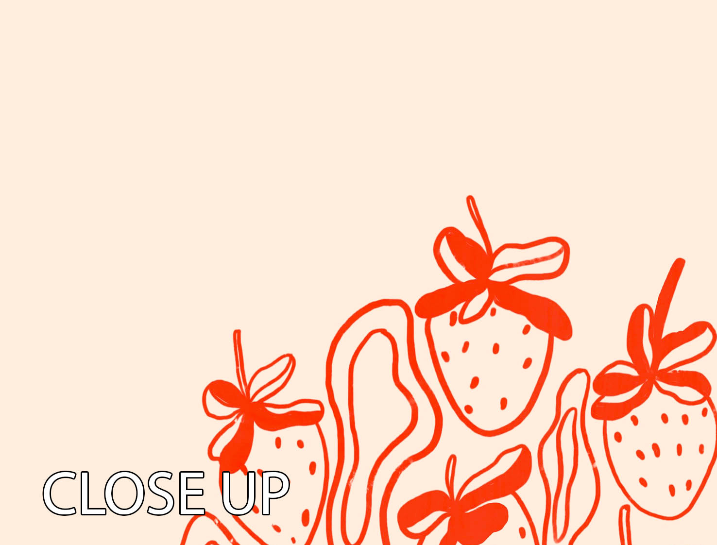 Three-panel canvas print featuring abstract strawberries in vibrant colors, elegantly displayed for wall decor.