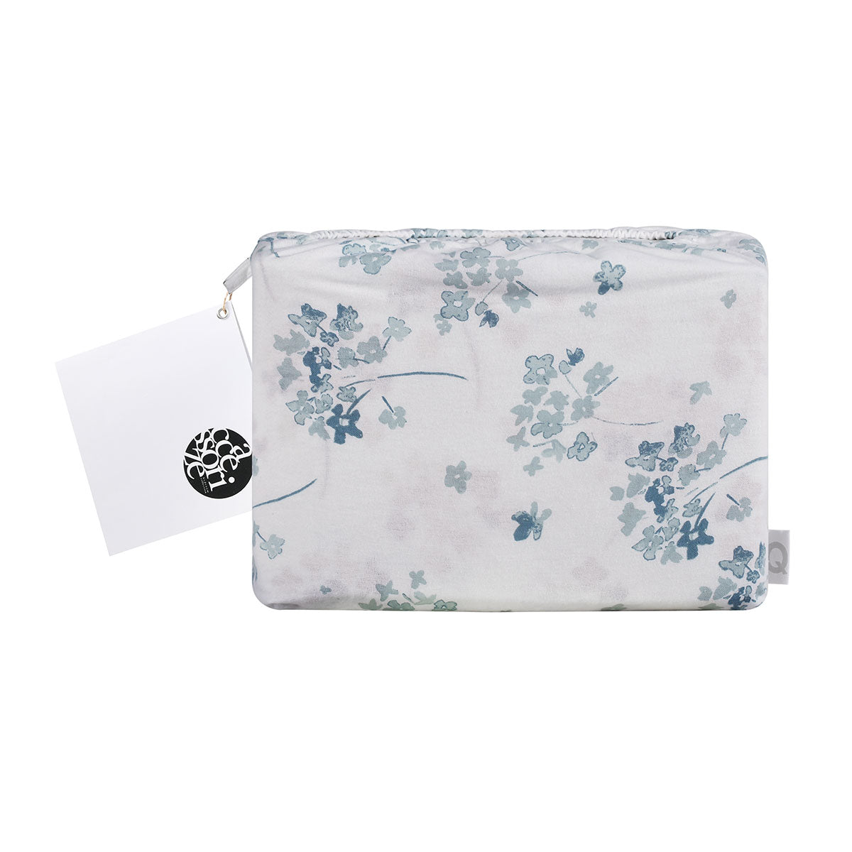 Accessorize Cotton Flannelette Sheet Set in Flower Bunch Light Blue featuring floral design, soft texture, and cozy warmth for winter nights.