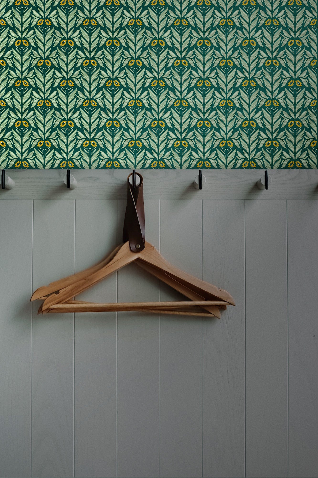 Adeline Wallpaper in Sunset design featuring vibrant colors and modern patterns, perfect for home decor.