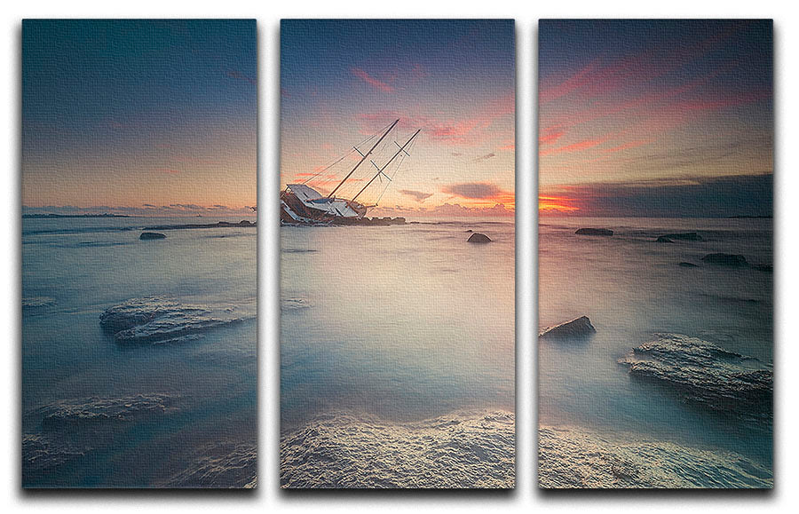 Adrift 3 Split Panel Canvas Print featuring a captivating design, perfect for home or office decor.