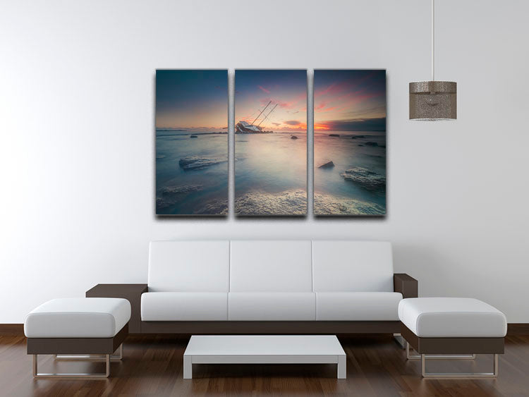 Adrift 3 Split Panel Canvas Print featuring a captivating design, perfect for home or office decor.