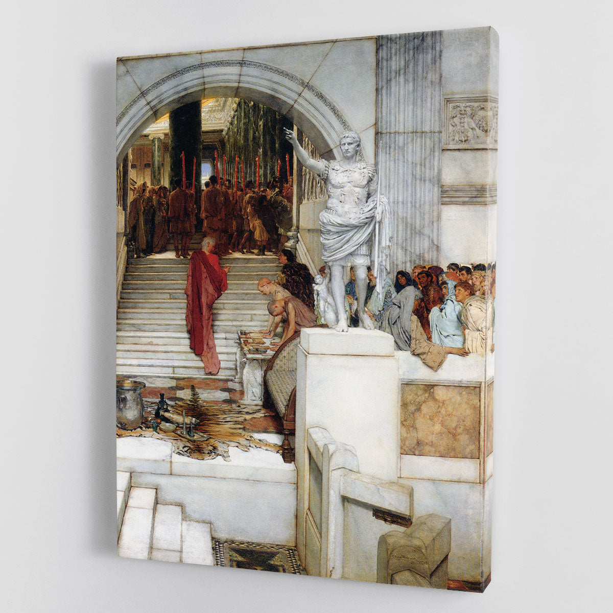 After the Audience by Alma Tadema canvas print showcasing intricate details and vibrant colors, perfect for home decor.