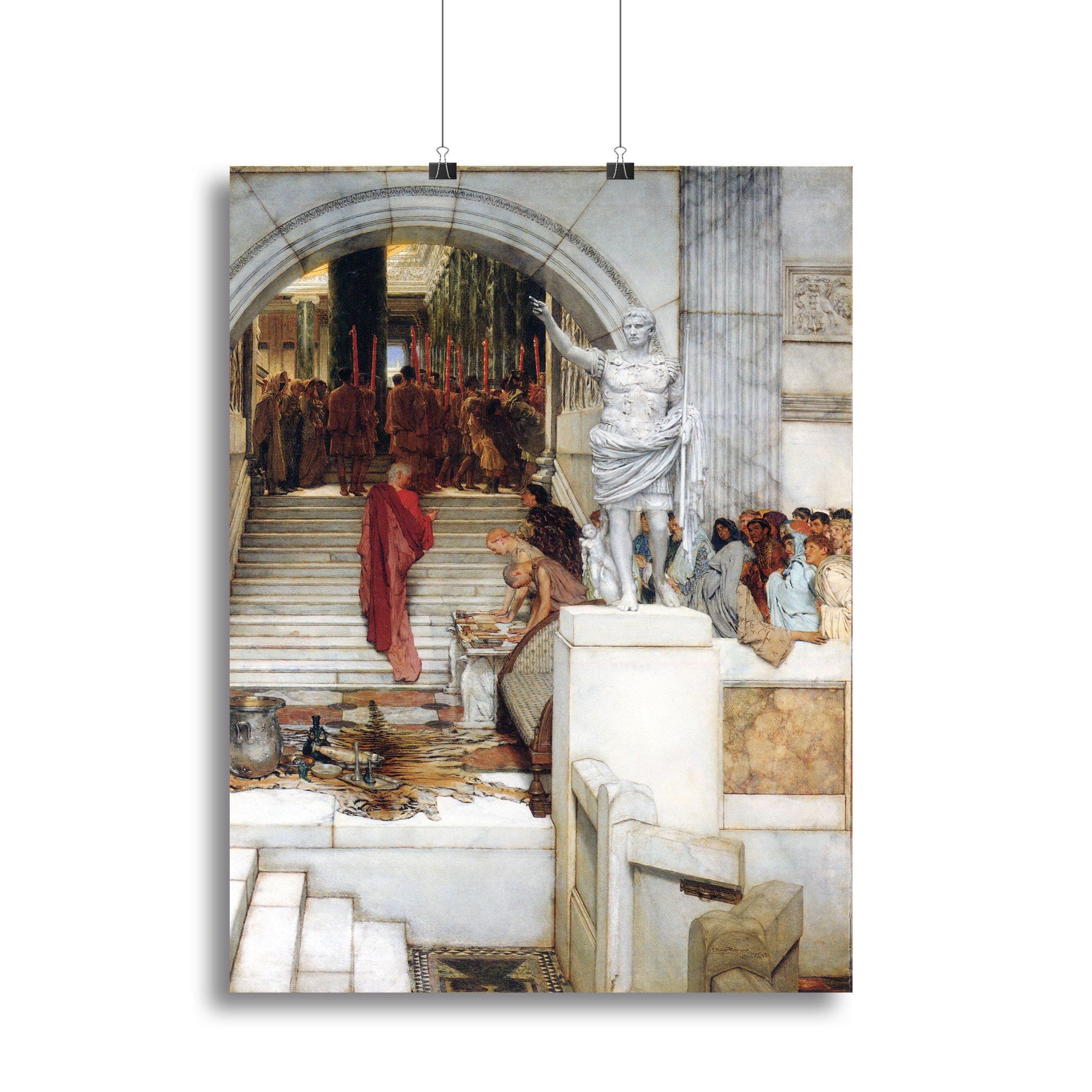 After the Audience by Alma Tadema canvas print showcasing intricate details and vibrant colors, perfect for home decor.