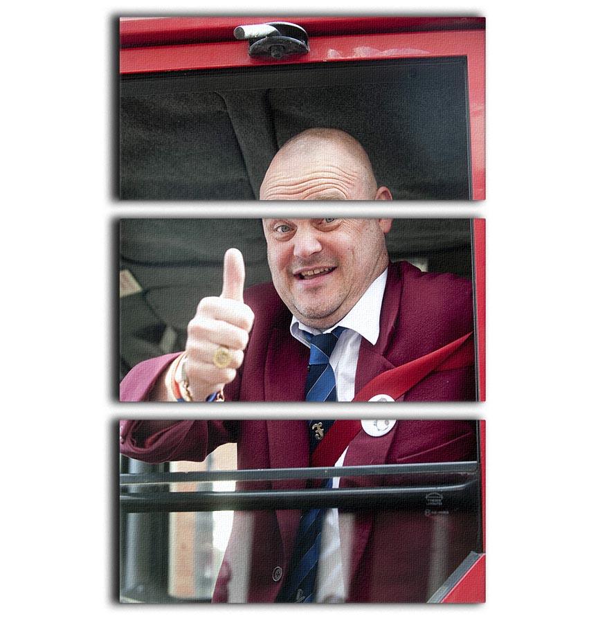 Al Murray The Pub Landlord 3 Split Panel Canvas Print showcasing vibrant colors and humorous design, perfect for home or office decor.