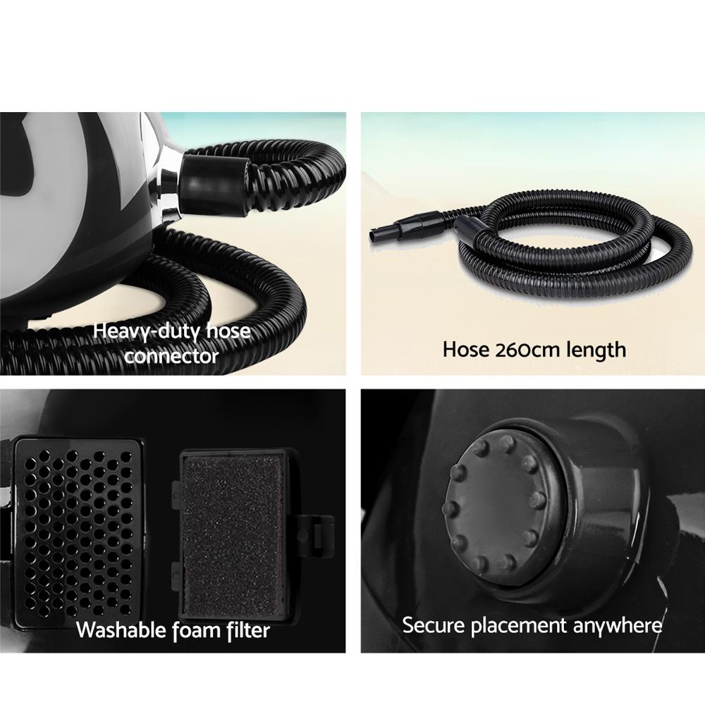 Alba Spray Tan Machine Kit with Spray Gun and Tent, featuring a sleek black design and compact structure for home tanning.