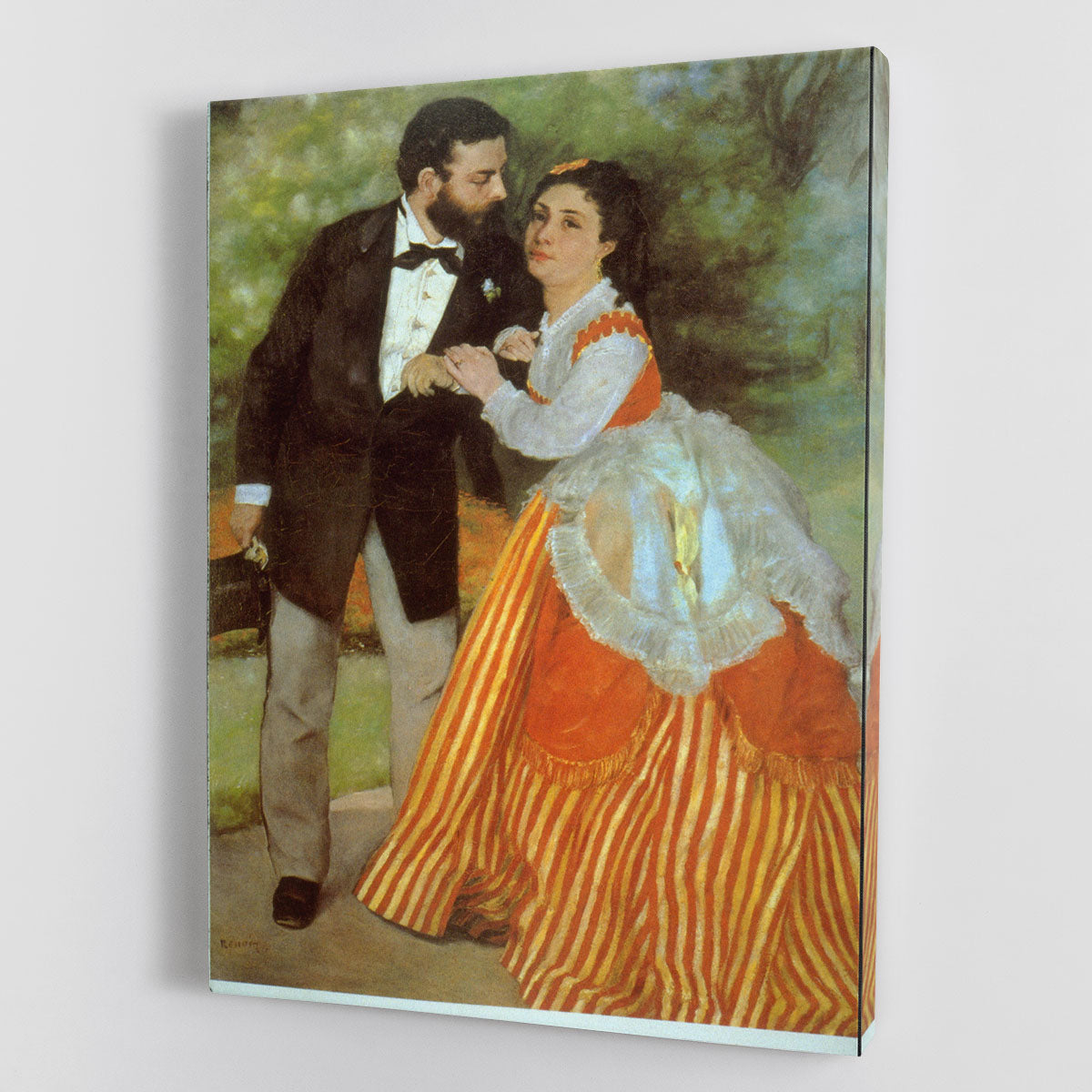 Alfred Sisley by Renoir canvas print showcasing impressionist landscape art, perfect for home decor.
