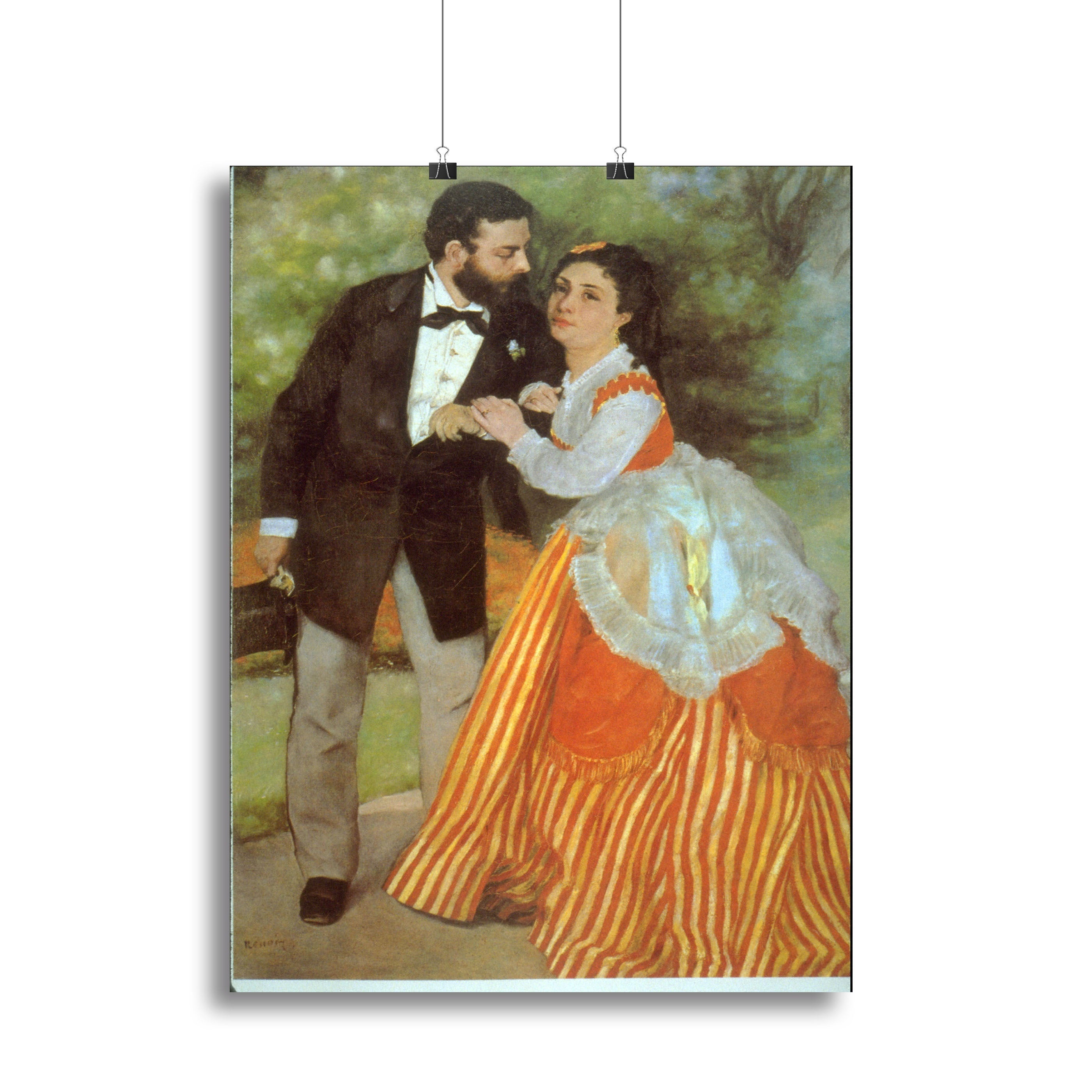 Alfred Sisley by Renoir canvas print showcasing impressionist landscape art, perfect for home decor.