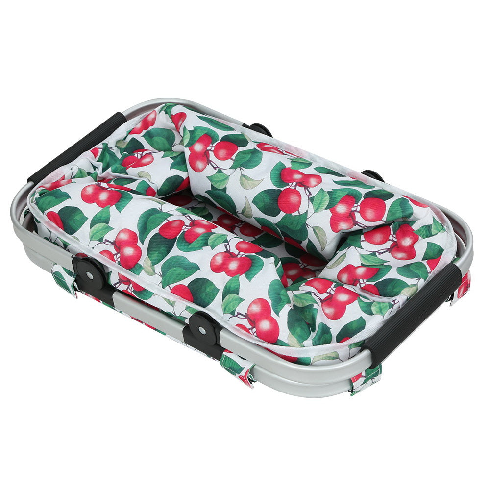 Alfresco Picnic Bag Basket in a natural outdoor setting, showcasing its durable fabric and spacious design, perfect for picnics and outdoor activities.